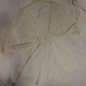 Free People White Eyelet Sundress